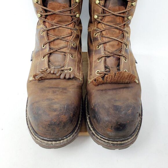 Carolina Boots Mens 11.5 D Comp Toe EH Brown Leather Work 28 Series Shoe CA8528 - Picture 4 of 16